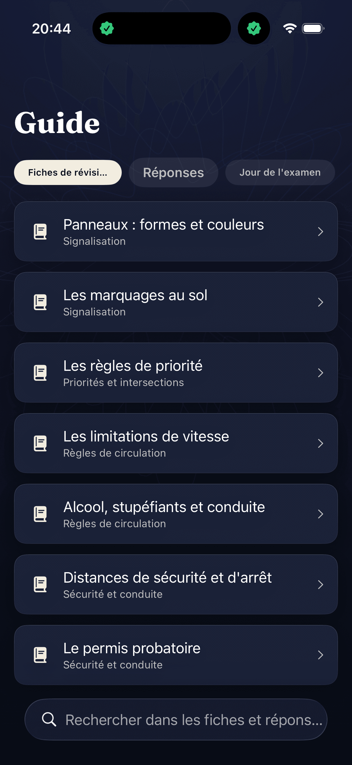 Code de la Route — 1