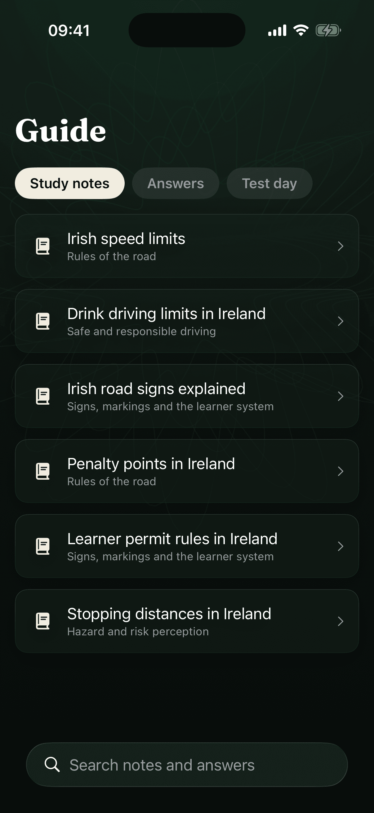 Theory Test Ireland — 1