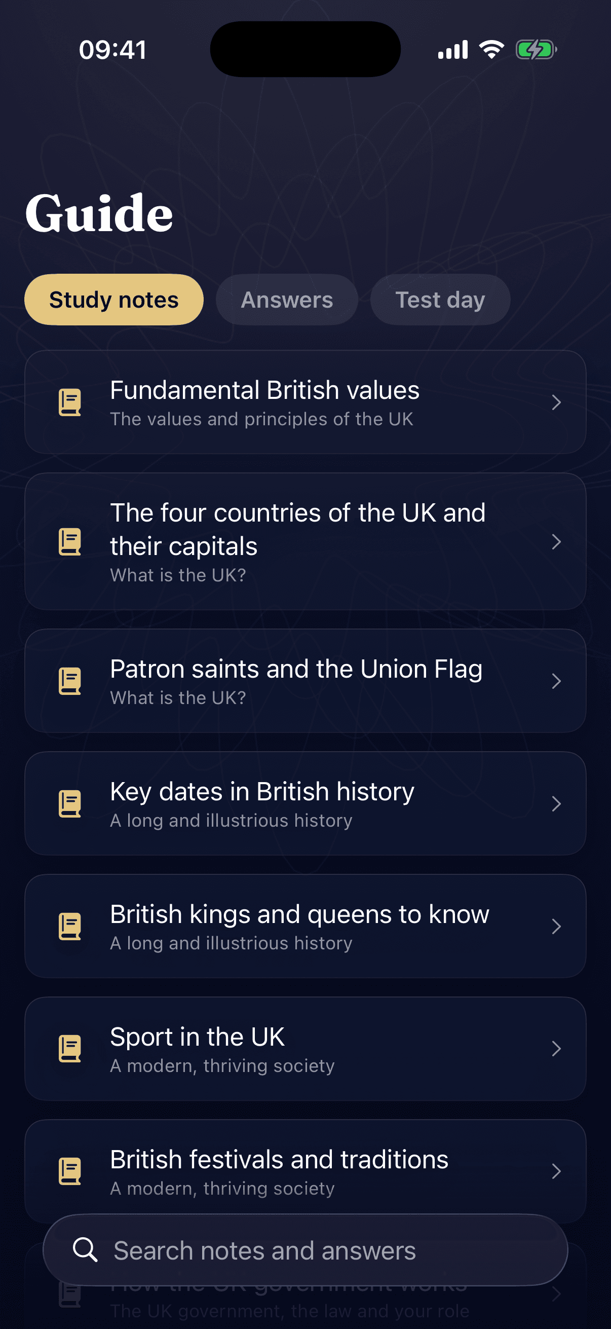 Life in the UK Test — 1